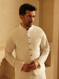 Embroidered Dobby Waistcoat Suit - ECMTWCS5-032