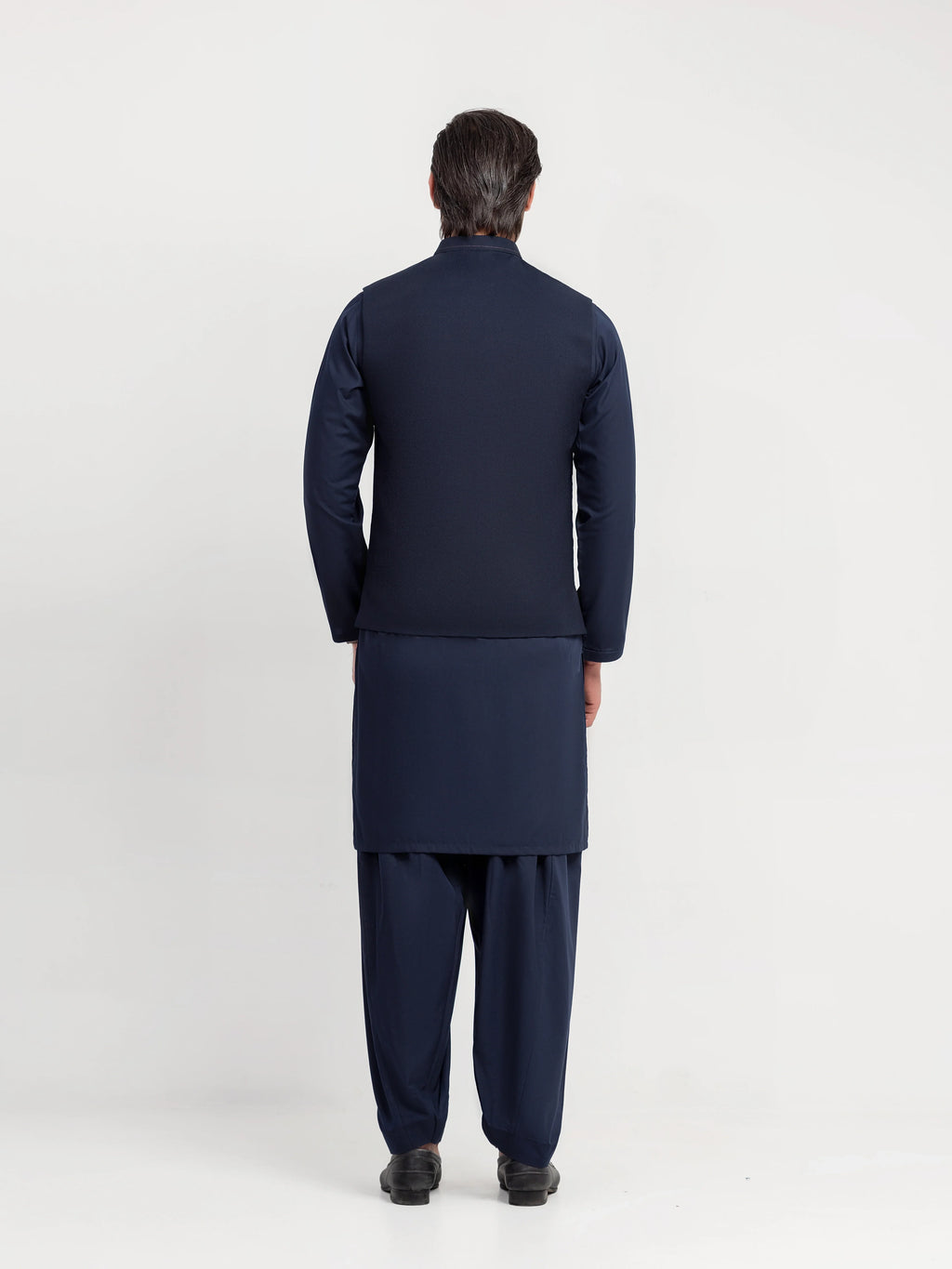 Embroidered Blended Waistcoat Suit - ECMTWCS5-036