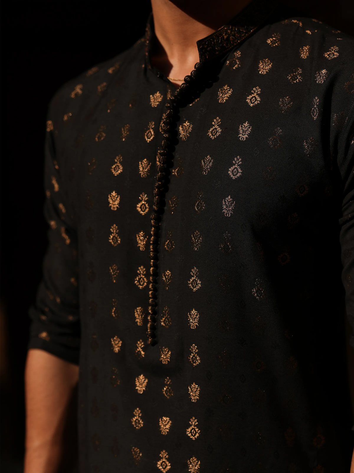 Embroidered Jacquard Kurta Pajama - EMTKPC5-001