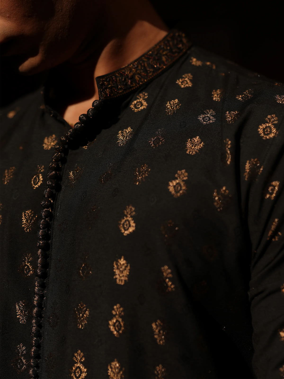 Embroidered Jacquard Kurta Pajama - EMTKPC5-001