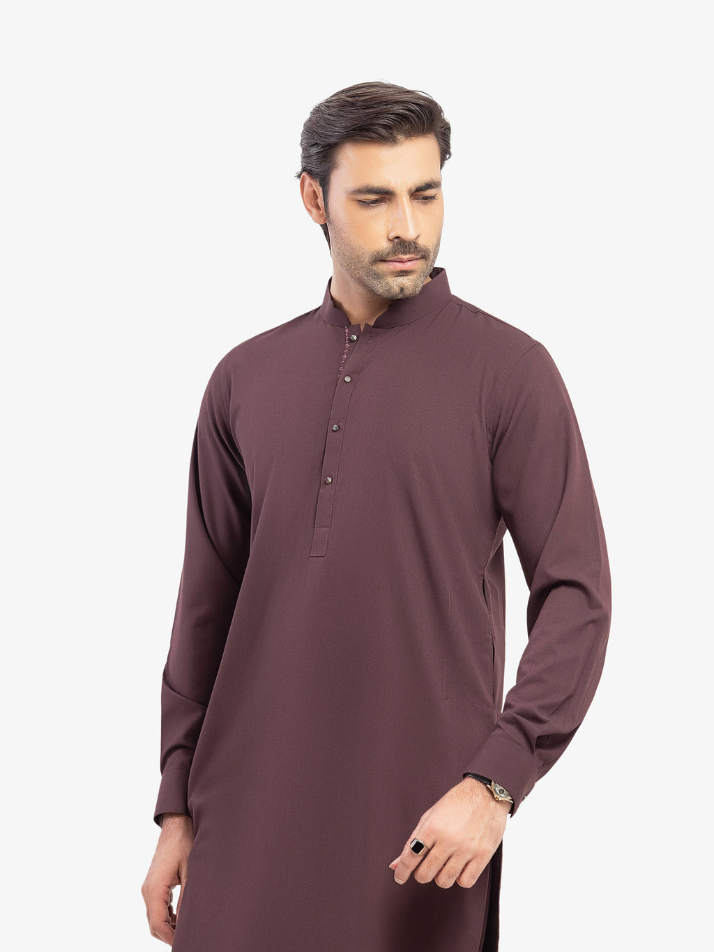 Embroidered Dobby Kurta Pajama - EMTKPT5-079