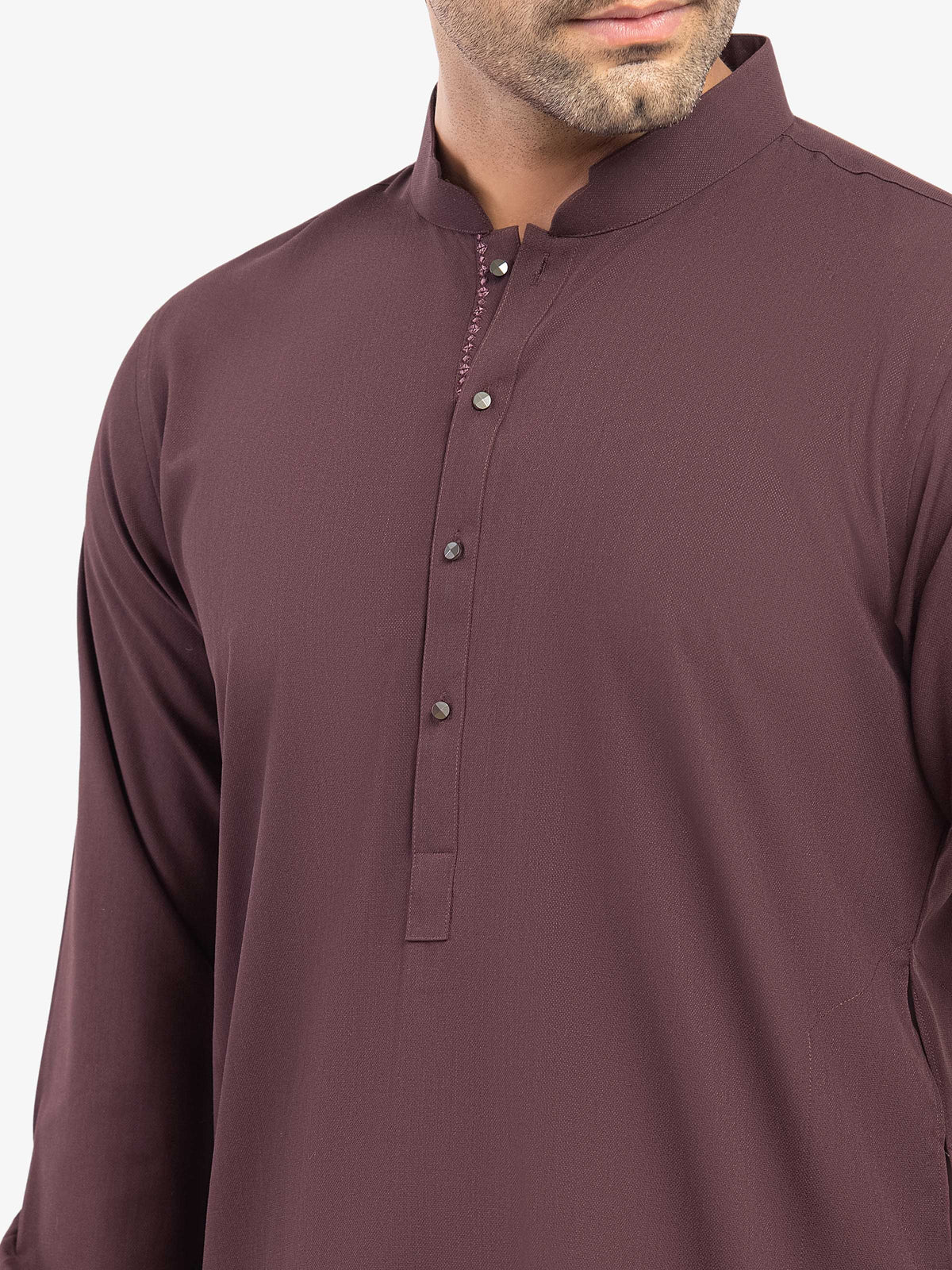 Embroidered Dobby Kurta Pajama - EMTKPT5-079