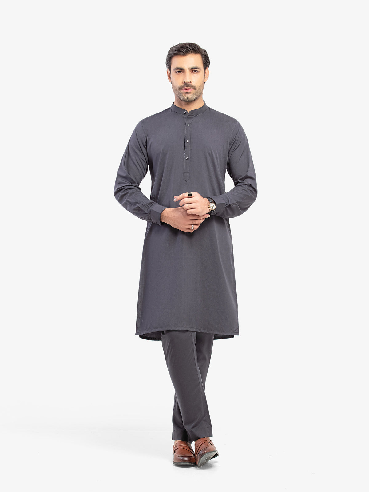 Embroidered Blended Kurta Pajama - EMTKPT5-083