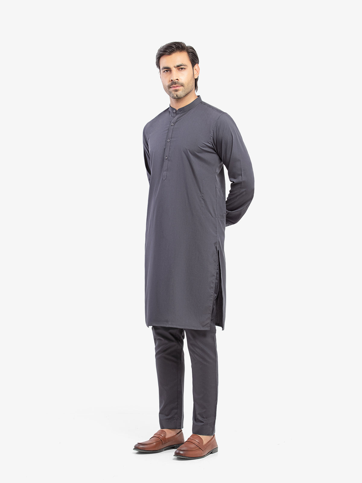 Embroidered Blended Kurta Pajama - EMTKPT5-083