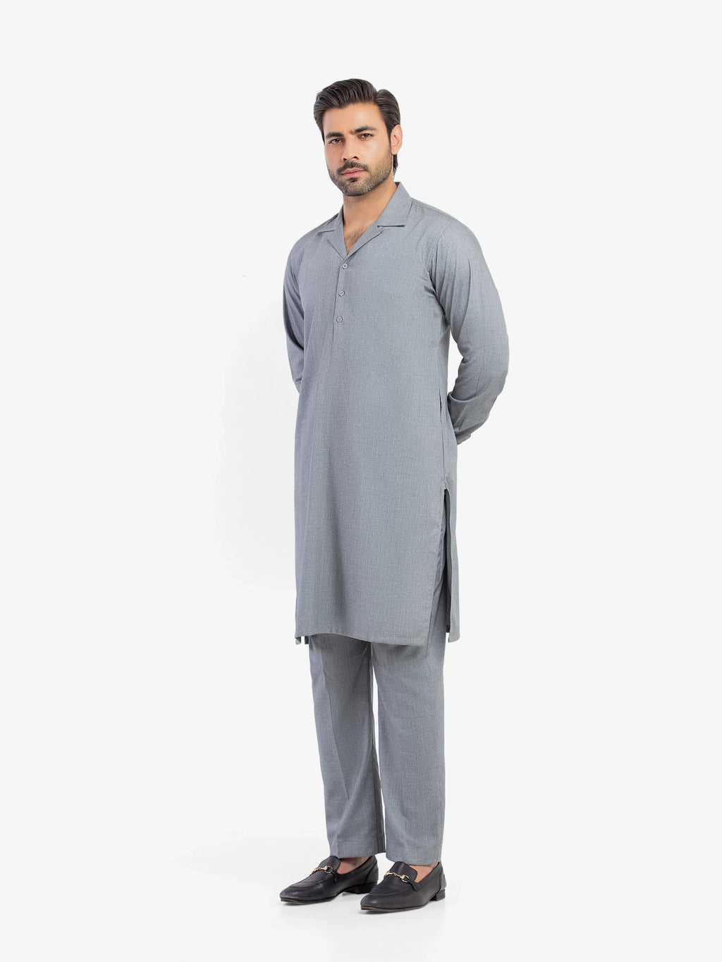 Embroidered Blended Kurta Pajama - EMTKPT5-087