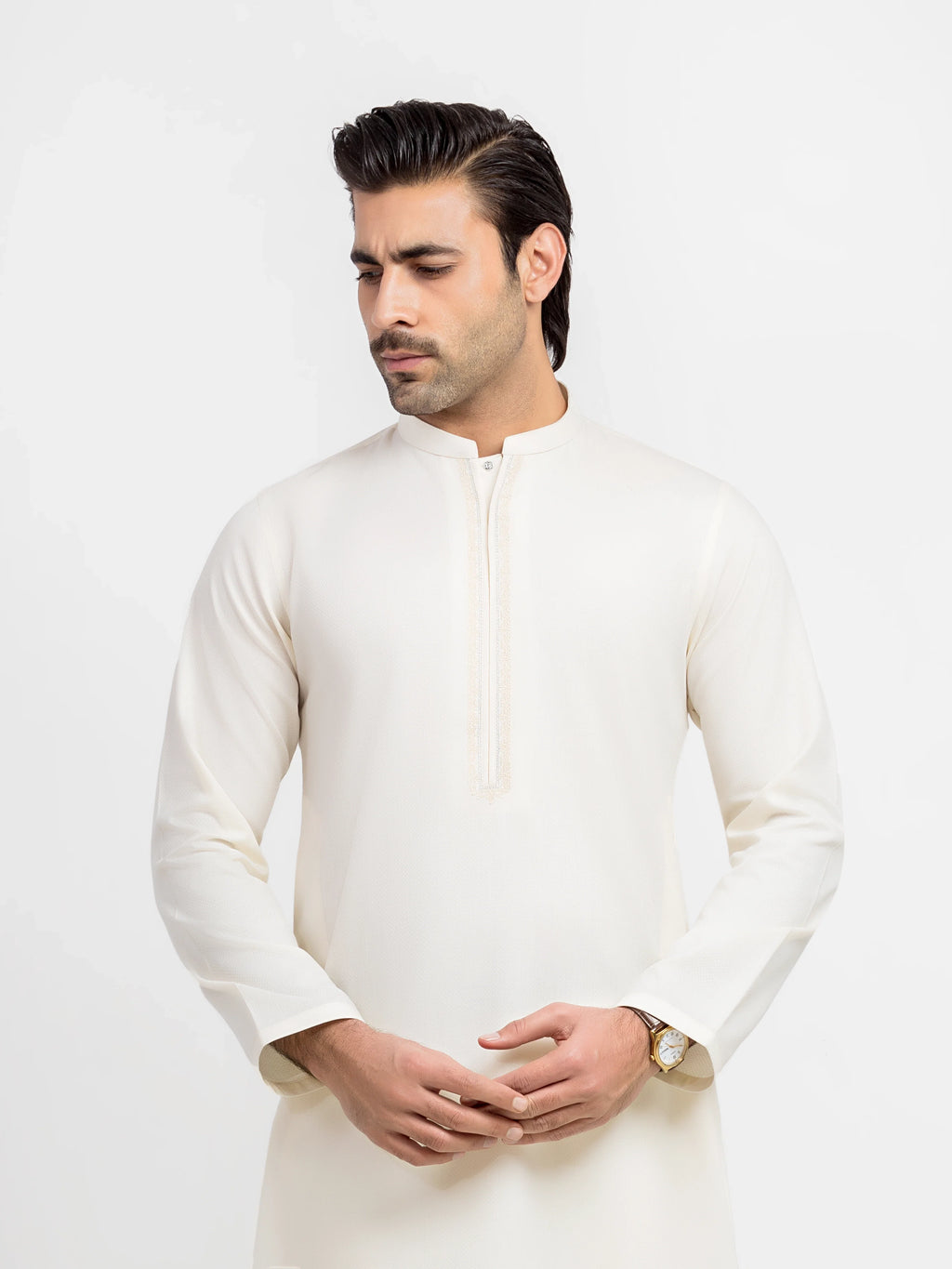 Embroidered Blended Kurta Pajama - EMTKPT5-099