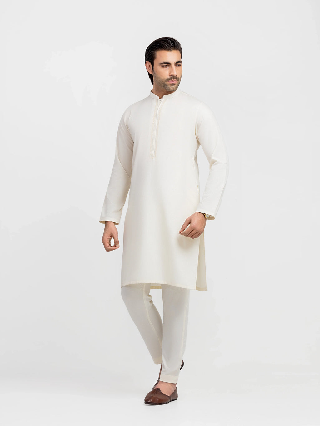 Embroidered Blended Kurta Pajama - EMTKPT5-099
