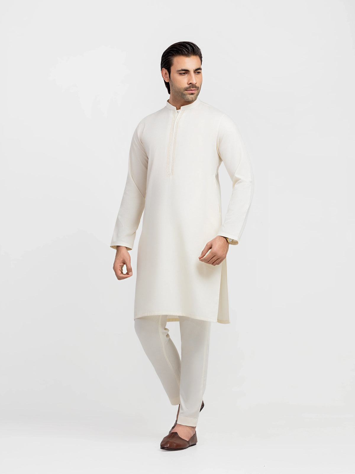 Embroidered Blended Kurta Pajama - EMTKPT5-099