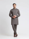Embroidered Dobby Kurta Pajama - EMTKPT6-109