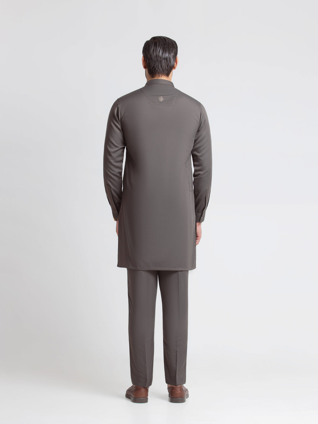 Embroidered Dobby Kurta Pajama - EMTKPT6-109