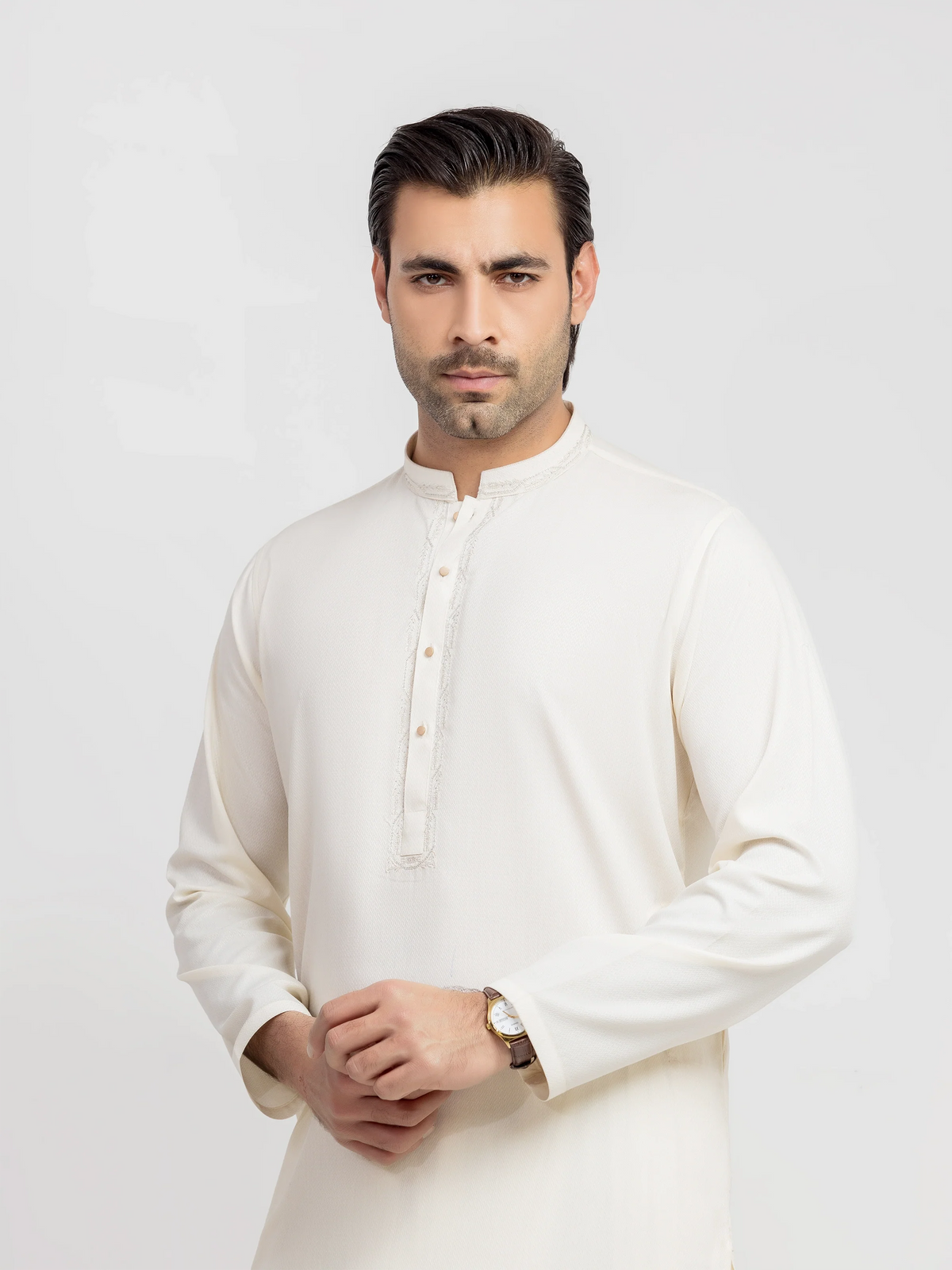 Embroidered Dobby Shalwar Kameez - EMTKS6-41242