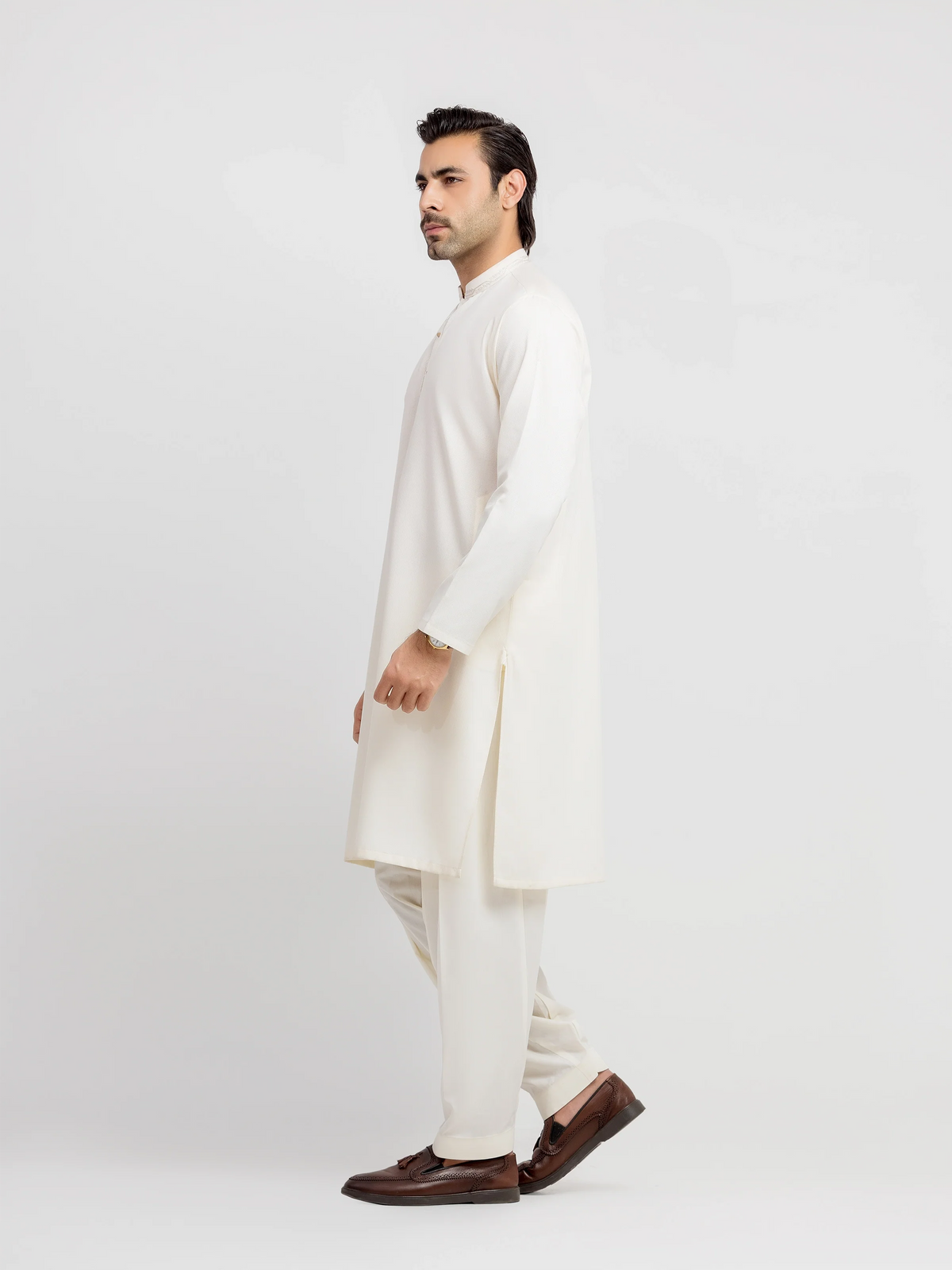 Embroidered Dobby Shalwar Kameez - EMTKS6-41242
