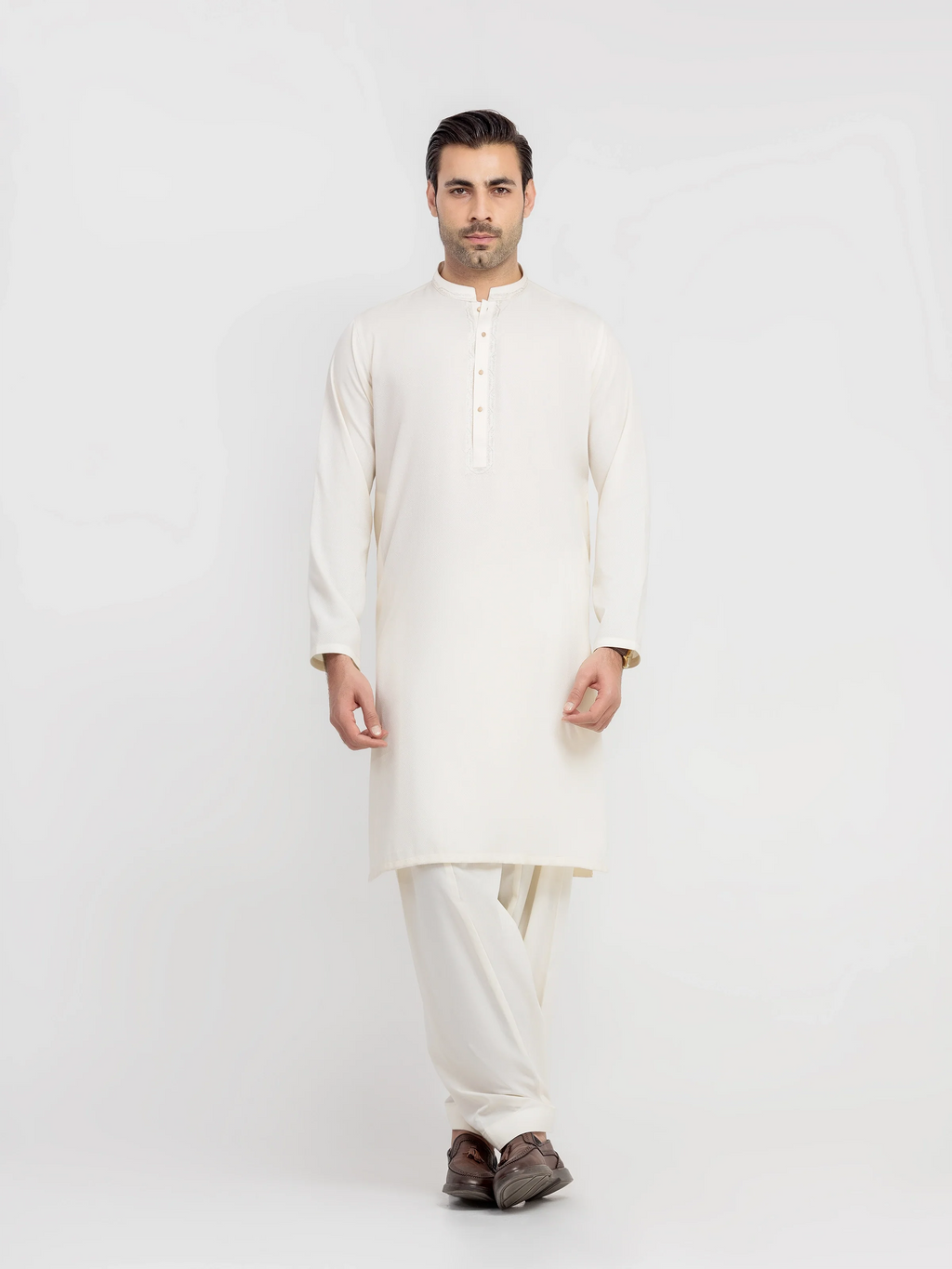 Embroidered Dobby Shalwar Kameez - EMTKS6-41242