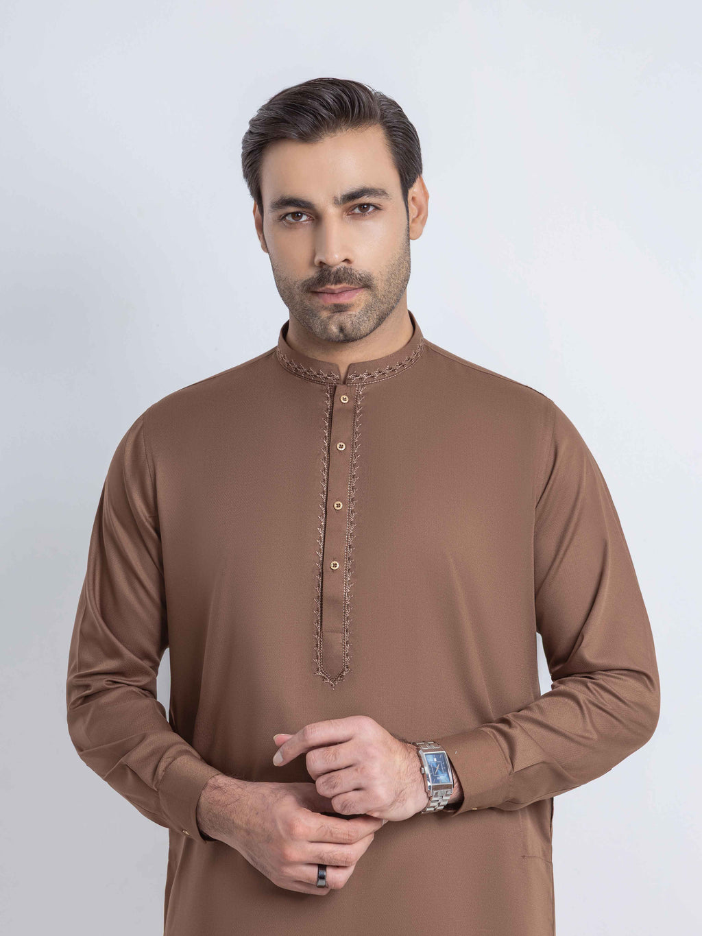 Embroidered Dobby Shalwar Kameez - EMTKS6-41272