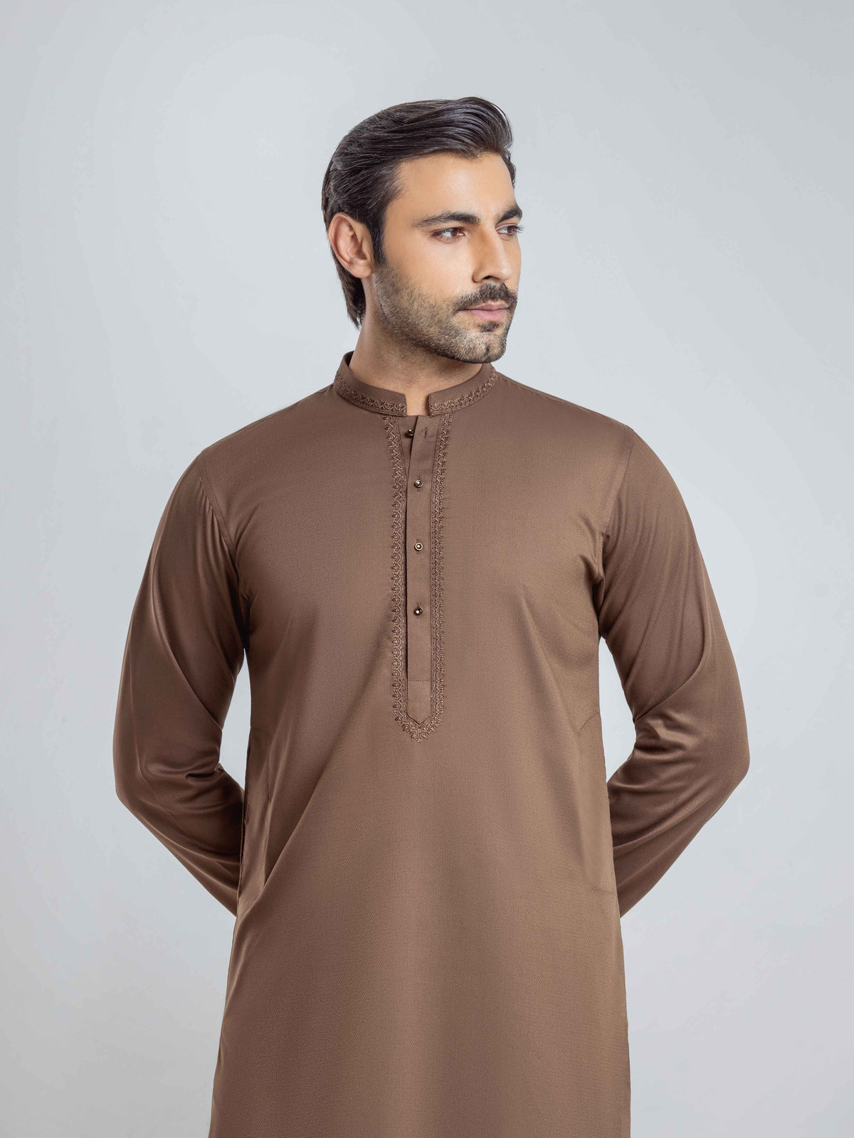 Embroidered Dobby Shalwar Kameez - EMTKS6-41281