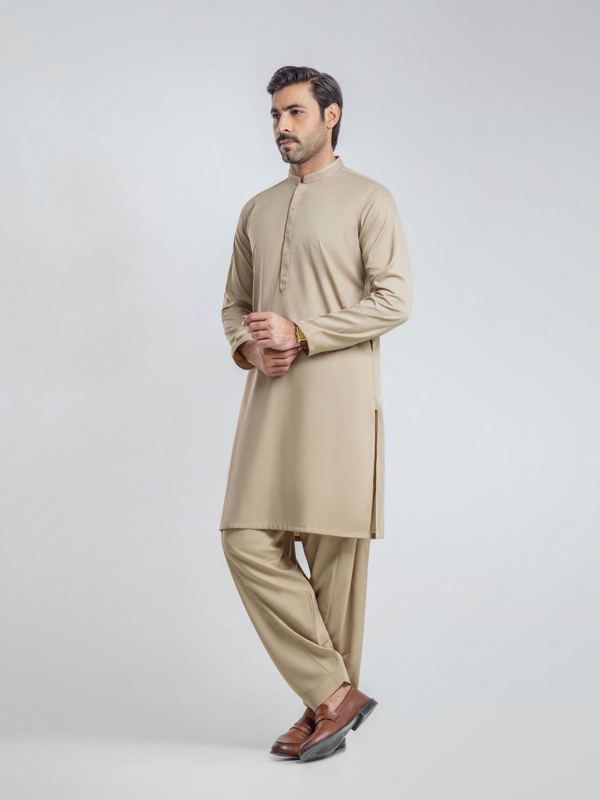 Embroidered Dobby Shalwar Kameez - EMTKS6-41282