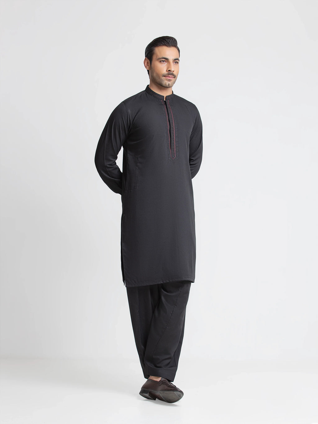 Embroidered Dobby Shalwar Kameez - EMTKST6-99648
