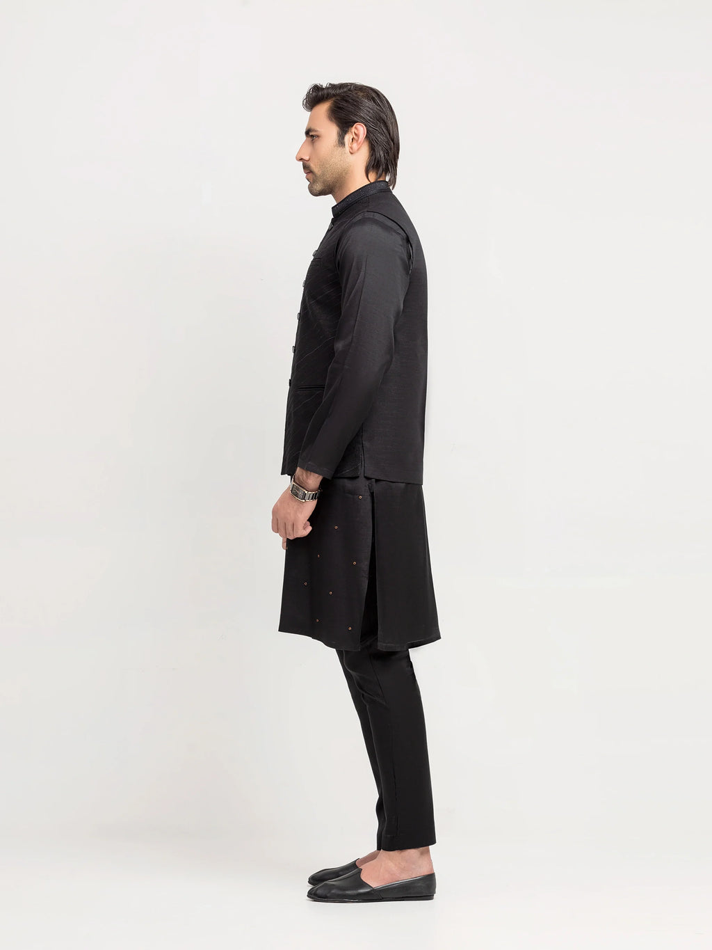Embroidered Khaddar Waistcoat - EMTWCE5-35995