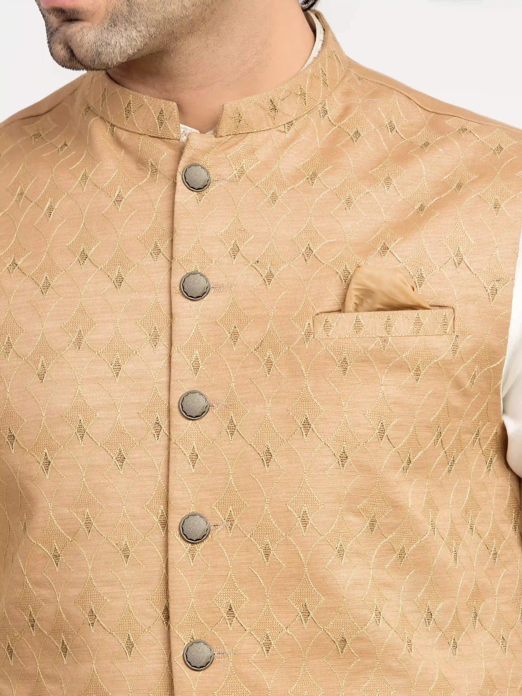 Embroidered Khaddar Waistcoat - EMTWCE5-36002
