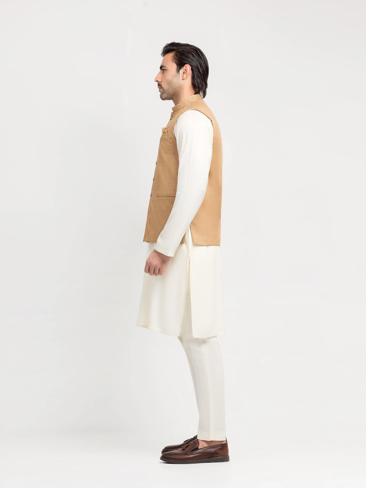Embroidered Khaddar Waistcoat - EMTWCE5-36002