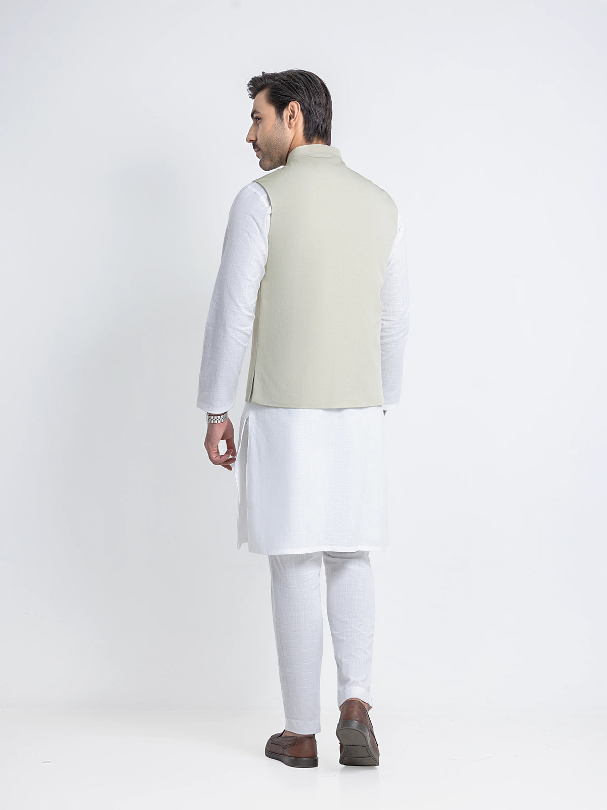 Embroidered Viscose Waistcoat - EMTWCE6-36017