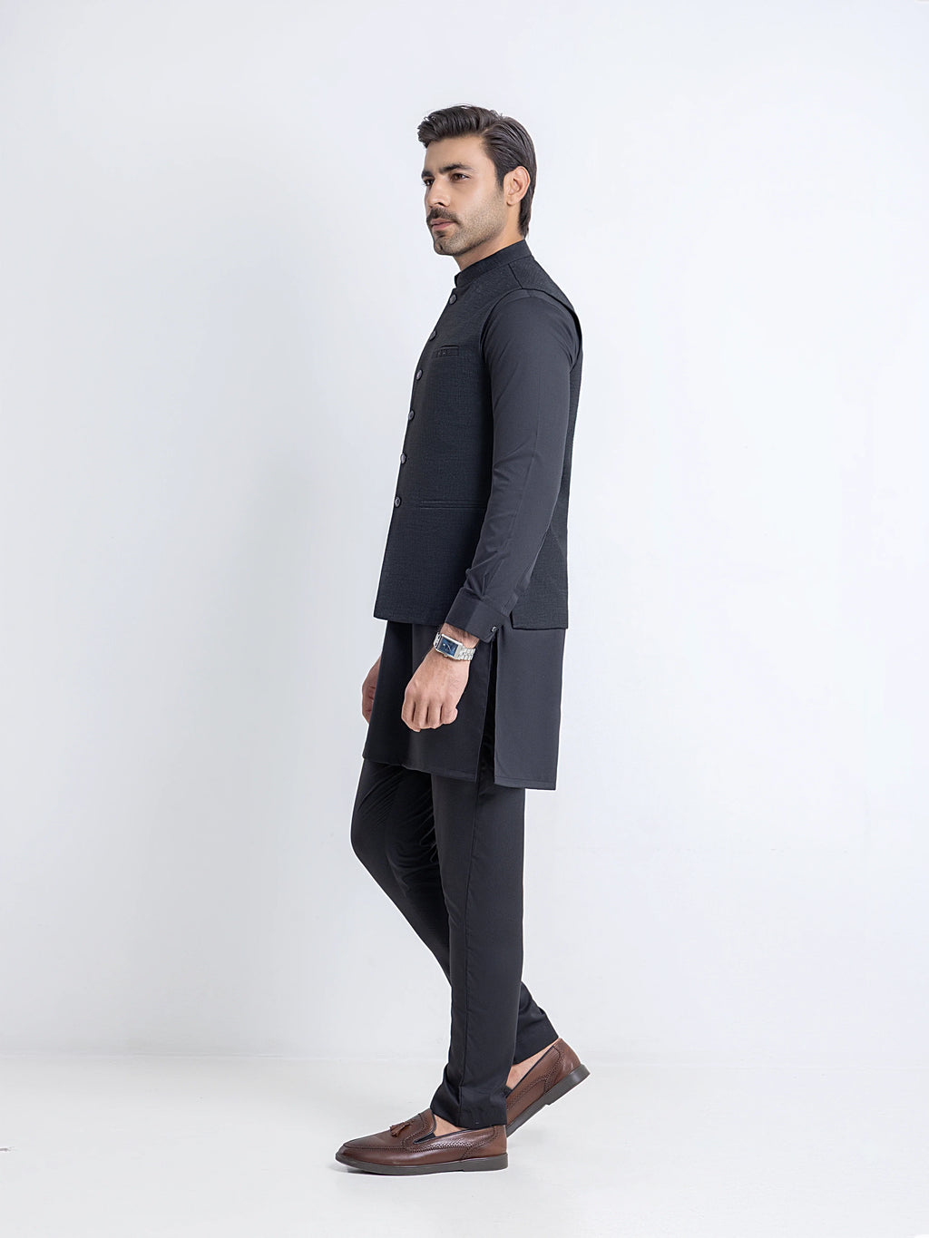 Plain Viscose Waistcoat - EMTWCP6-36016