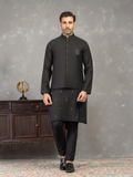 Embroidered Blended Waistcoat Suit - EMTWCSC5-018