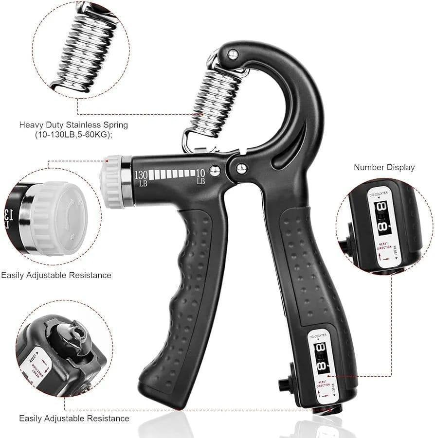Hand Grip Strengthener Adjustable Resistance Wrist Strengthener