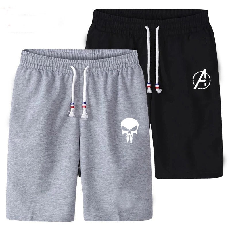 [Pack Of 2] Shorts COTTON JERSEY FABRIC FOR SUMMER | Jersey Shorts for Men - L